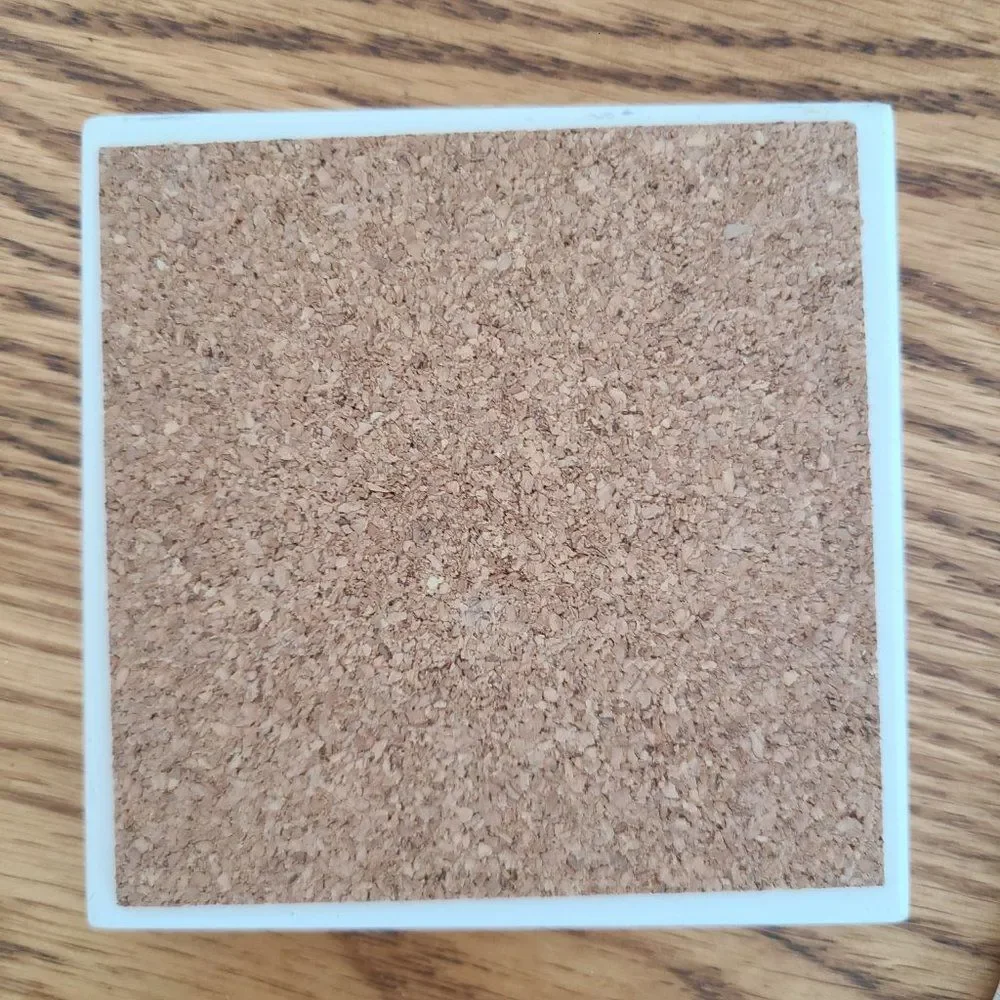Set Of Four Ceramic Tile Coasters Artwork 